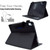 iPad 2025 / 2022 Suede Cross Texture Magnetic Clasp Leather Tablet Case - Black