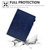 iPad 2025 / 2022 Suede Cross Texture Magnetic Clasp Leather Tablet Case - Blue
