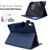 iPad 2025 / 2022 Suede Cross Texture Magnetic Clasp Leather Tablet Case - Blue