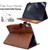 iPad 2025 / 2022 Suede Cross Texture Magnetic Clasp Leather Tablet Case - Brown