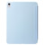 iPad 2025 / 2022 Three-folding Holder Honeycomb Silicone + PU Smart Leather Tablet Case - Light Blue