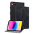 iPad 2025 / 2022 Tiger Pattern Flip Leather Tablet Case - Black