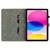 iPad 2025 / 2022 Tiger Pattern Flip Leather Tablet Case - Black