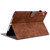 iPad 2025 / 2022 Tiger Pattern Flip Leather Tablet Case - Brown