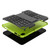 iPad 2025 / 2022 Tire Texture TPU + PC Tablet Case with Holder - Green