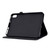 iPad 2025 / 2022 Tower Embossed Leather Smart Tablet Case - Black