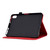 iPad 2025 / 2022 Tower Embossed Leather Smart Tablet Case - Red