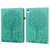 iPad 2025 / 2022 Tree & Deer Embossed Leather Tablet Case - Green