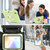 iPad 2025 / 2022 X Rotation PC Hybrid Silicone Tablet Case with Strap - Yellow Green White