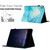 iPad 2025 / 2024 Marble Litchi Leather Smart Tablet Case - Green