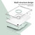 iPad mini 7 (2024) / mini 6 (2021) 360 Rotation Detachable Clear Acrylic Leather Tablet Case - Light Green