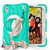iPad mini 7 (2024) / mini 6 (2021) Bat Hand Grip Turntable Stand Tablet Case - Mint Green White