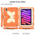 iPad mini 7 (2024) / mini 6 (2021) Beige PC + Silicone Anti-drop Protective Tablet Case with Butterfly Shape Holder & Pen Slot - Beige + Kumquat iPad mini 7 (2024) / mini 6 (2021) Beige PC + Silicone Anti-drop Protective Tablet Case with Butterfly Shape Holder & Pen Slot - Beige + Kumquat