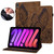 iPad mini 7 (2024) / mini 6 (2021) Big Butterfly Embossed Smart Leather Tablet Case - Brown iPad mini 7 (2024) / mini 6 (2021) Big Butterfly Embossed Smart Leather Tablet Case - Brown