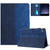 iPad mini 7 (2024) / mini 6 (2021) Building Blocks Embossed Leather Smart Tablet Case - Blue