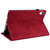 iPad mini 7 (2024) / mini 6 (2021) Butterfly Flower Embossed Leather Tablet Case - Red