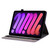 iPad mini 7 (2024) / mini 6 (2021) Butterfly Rose Embossed Leather Smart Tablet Case - Purple