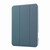 iPad mini 7 (2024) / mini 6 (2021) Carbon Fiber Clear Acrylic 3-Fold Leather Tablet Case - Blue