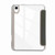 iPad mini 7 (2024) / mini 6 (2021) Carbon Fiber Clear Acrylic 3-Fold Leather Tablet Case - Grey