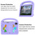 iPad mini 7 (2024) / mini 6 (2021) Cartoon Sparrow EVA Shockproof Tablet Case - Taro Purple