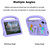 iPad mini 7 (2024) / mini 6 (2021) Cartoon Sparrow EVA Shockproof Tablet Case - Taro Purple