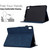 iPad mini 7 (2024) / mini 6 (2021) Cats Embossed Leather Smart Tablet Case - Dark Blue