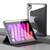 iPad mini 7 (2024) / mini 6 (2021) Clear 360 Rotation Stand Smart Leather Tablet Case - Black