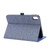 iPad mini 7 (2024) / mini 6 (2021) Cloth Teature Leather Tablet Case with Holder & Card Slot - Blue
