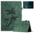 iPad mini 7 (2024) / mini 6 (2021) Coconut Tree Embossed Smart Leather Tablet Case - Green