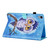 iPad mini 7 (2024) / mini 6 (2021) Coloured Drawing Stitching Horizontal Flip Leather Tablet Case with Holder & Card Slot & Sleep / Wake-up Function - Blue Owl