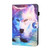 iPad mini 7 (2024) / mini 6 (2021) Coloured Drawing Stitching Horizontal Flip Leather Tablet Case with Holder & Card Slot & Sleep / Wake-up Function - Wolf