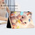 iPad mini 7 (2024) / mini 6 (2021) Coloured Drawing Stitching Smart Leather Tablet Case - Rabbit