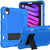 iPad mini 7 (2024) / mini 6 (2021) Contrast Color Robot Silicone + PC Tablet Case - Blue Black