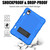 iPad mini 7 (2024) / mini 6 (2021) Contrast Color Robot Silicone + PC Tablet Case - Blue Black