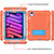 iPad mini 7 (2024) / mini 6 (2021) Contrast Color Robot Silicone + PC Tablet Case - Orange Blue iPad mini 7 (2024) / mini 6 (2021) Contrast Color Robot Silicone + PC Tablet Case - Orange Blue