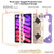 iPad mini 7 (2024) / mini 6 (2021) Contrast Color Robot Silicone + PC Tablet Case - Purple+Beige