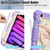 iPad mini 7 (2024) / mini 6 (2021) Contrast Color Robot Silicone + PC Tablet Case - Purple+Beige