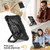 iPad mini 7 (2024) / mini 6 (2021) Contrast Color Robot Silicone Hybrid PC Tablet Case - Black