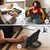 iPad mini 7 (2024) / mini 6 (2021) Contrast Color Robot Silicone Hybrid PC Tablet Case - Black