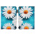 iPad mini 7 (2024) / mini 6 (2021) Cross Texture Painted Smart Leather Tablet Case - Chrysanthemum