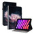 iPad mini 7 (2024) / mini 6 (2021) Crystal Texture Painted Leather Smart Tablet Case - Purple Peony