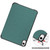 iPad mini 7 (2024) / mini 6 (2021) Custer Texture 3-Fold Holder Smart Leather Tablet Case - Dark Green