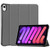 iPad mini 7 (2024) / mini 6 (2021) Custer Texture 3-Fold Holder Smart Leather Tablet Case - Grey