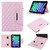 iPad mini 7 (2024) / mini 6 (2021) Diamond Pattern Hardware Buckle Smart Leather Tablet Case - Pink iPad mini 7 (2024) / mini 6 (2021) Diamond Pattern Hardware Buckle Smart Leather Tablet Case - Pink