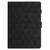 iPad mini 7 (2024) / mini 6 (2021) Diamond Texture Embossed Leather Smart Tablet Case - Black