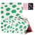 iPad mini 7 (2024) / mini 6 (2021) Dot Pattern Leather Smart Tablet Case - White Green Dot
