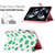 iPad mini 7 (2024) / mini 6 (2021) Dot Pattern Leather Smart Tablet Case - White Green Dot