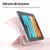 iPad mini 7 (2024) / mini 6 (2021) Double-sided Matte Deformation TPU Tablet Leather Case with Holder & Sleep / Wake-up Function - Sky Blue