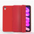iPad mini 7 (2024) / mini 6 (2021) Double-sided Matte TPU Tablet Leather Case with 3-folding Holder & Sleep / Wake-up Function - Red