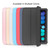 iPad mini 7 (2024) / mini 6 (2021) Double-sided Matte Translucent PC Tablet Leather Case with 3-folding Holder & Sleep / Wake-up Function - Light Blue